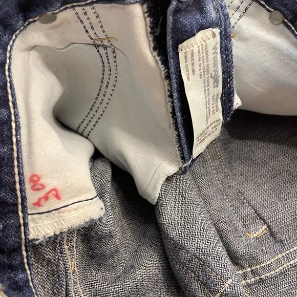 90s Y2K Wrangler Twenty X Women’s/Juniors Jeans 9/10 x 32 Made in USA Denim - Picture 12 of 12